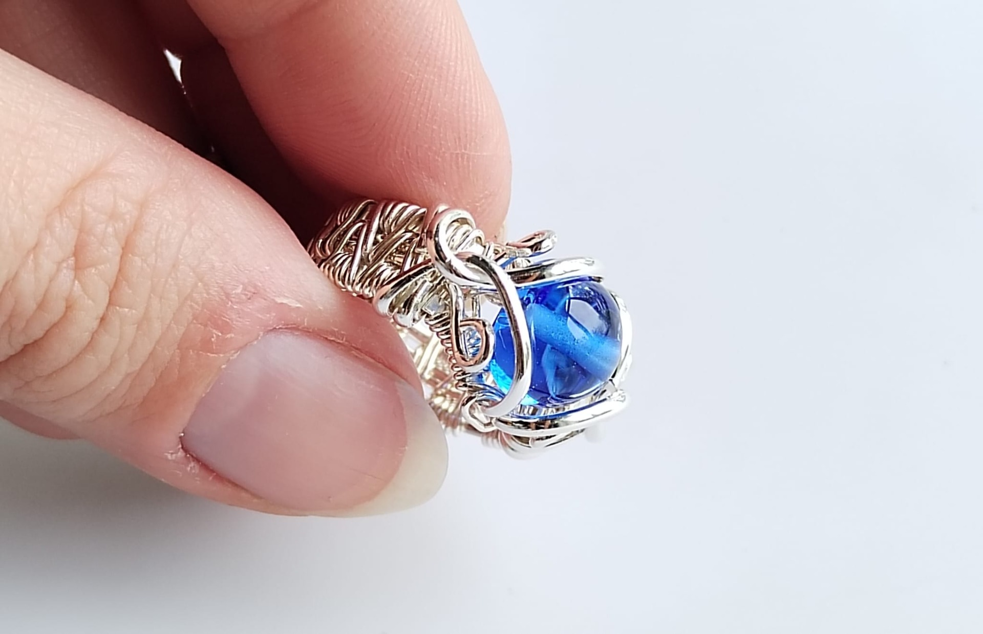 Elämän langat - hopeasormus